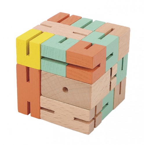 Joc logic 3D puzzle Boy verde Fridolin